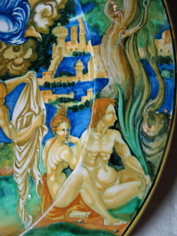 Plat rond : Le Jugement de Pâris, image 8/13
