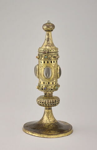 Petit reliquaire à monstrance cylindrique, image 5/9