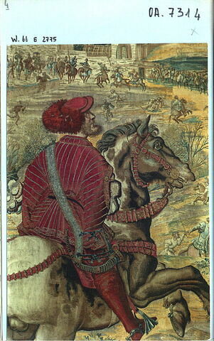 Le mois de mars ou Le signe du bélier ou La chasse au faucon, de la tenture des Chasses de Charles Quint, image 22/26