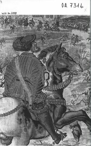 Le mois de mars ou Le signe du bélier ou La chasse au faucon, de la tenture des Chasses de Charles Quint, image 23/26