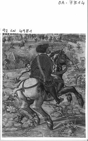Le mois de mars ou Le signe du bélier ou La chasse au faucon, de la tenture des Chasses de Charles Quint, image 4/26