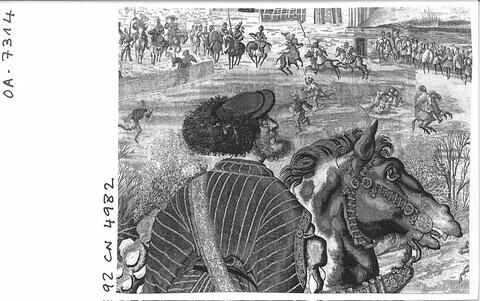 Le mois de mars ou Le signe du bélier ou La chasse au faucon, de la tenture des Chasses de Charles Quint, image 8/26