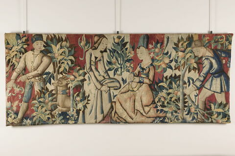 Tapisserie : la cueillette des oranges