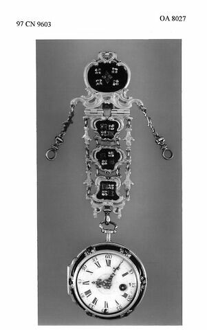 Montre ronde assortie d'une châtelaine, image 7/10