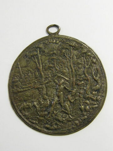 Médaillon uniface : Le Sacrifice d'Abraham, image 2/2