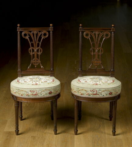 Chaise à dossier ajouré, d'une paire avec OA 12981, image 6/8
