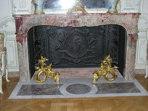 Cheminée du Grand Salon du Château d'Abondant, image 2/2