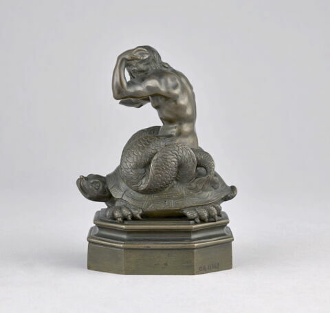 Statuette : Triton chevauchant une tortue, image 5/9