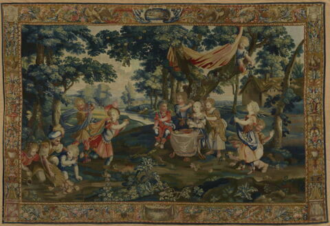 La petite reine, de la tenture des Jeux d'Enfants