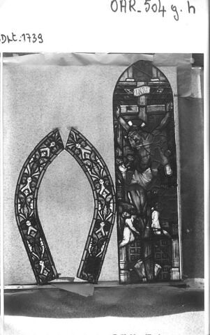 Vitrail : fenêtre complète se composant de 10 pièces illustrant des scènes de la vie de saint Blaise, image 20/22