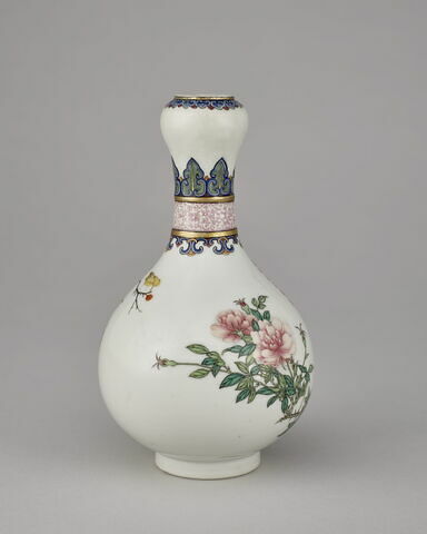 Bouteille à décor d'oiseaux et de poème, image 3/6