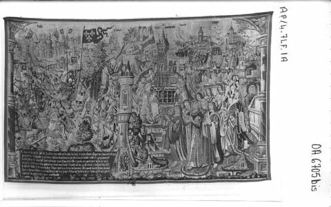 Louis XI levant le siège de Dole en 1477, de la tenture de saint Anatoile de Salins, image 9/9
