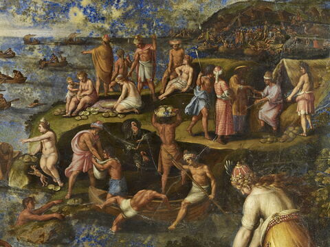 Tableau : la pêche des perles aux Indes, image 3/5