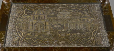 Cabinet à décor de damasquinure : Mars entouré de divinités et d'allégories, image 9/10