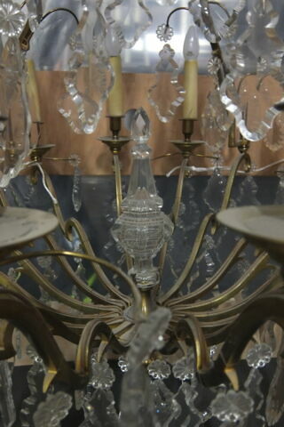 Lustre à 12 lumières, cristaux, image 2/5