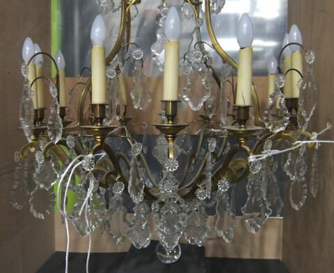 Lustre à 12 lumières, cristaux, image 4/5