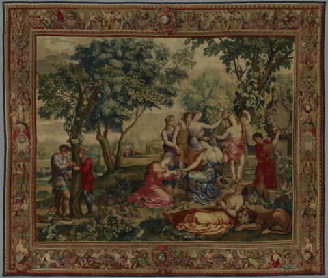 Le Printemps ou Le Couronnement de Psyché, de la tenture des Sujets de la Fable ou des Amours de Psyché, image 3/4