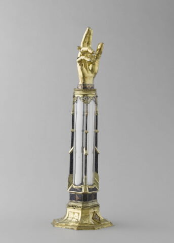 Bras-reliquaire de saint Louis de Toulouse (aux armes de Sancia ou Sanche de Majorque), image 12/12
