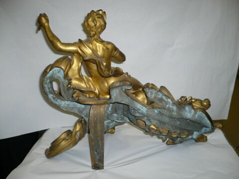 Chenet d'une paire, en bronze doré (R 1298), image 2/3