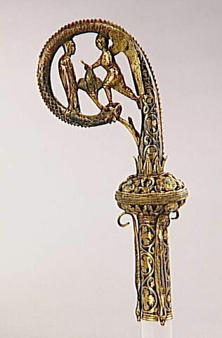 Crosse dite de l'abbé Bertrand de Malsang : Annonciation, image 6/9