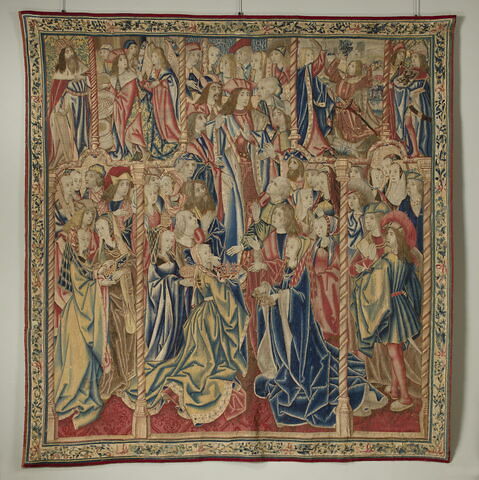 La remise du butin pris sur les Madianites, d'une tenture de l'Histoire de Gédéon
