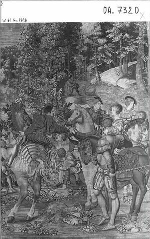 Le mois de septembre ou Le signe de la balance ou Le bat-l'eau, de la tenture dite des Chasses de Maximilien, image 11/20