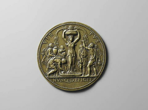 Plaquette : Allégorie de la fontaine des Sciences