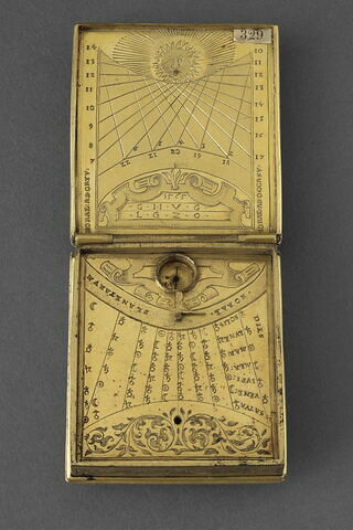 Nécessaire astronomique avec des scènes de l'Ancien Testament : Job et Loth