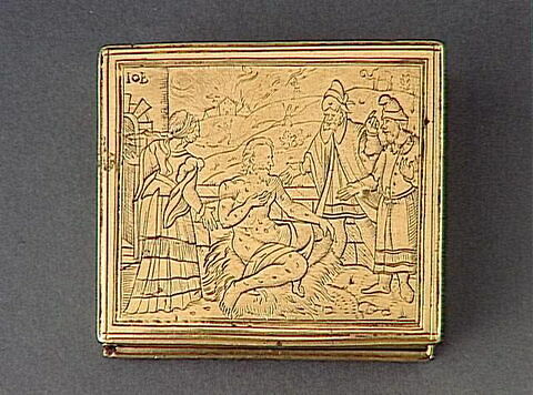 Nécessaire astronomique avec des scènes de l'Ancien Testament : Job et Loth, image 2/5