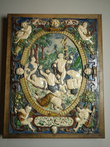 Plaque rectangulaire : Le Serpent d'airain