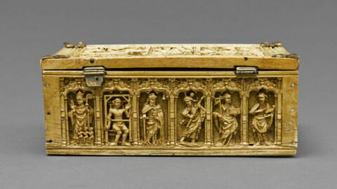 Coffret : Dieu le Père et les Evangélistes ; Vierge allaitant ; Crucifixion ; Saints, image 3/7