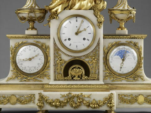 Pendule à trois cadrans époque Louis XVI, image 4/10