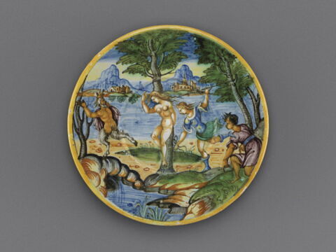 Assiette : Aminte délivrant Silvie