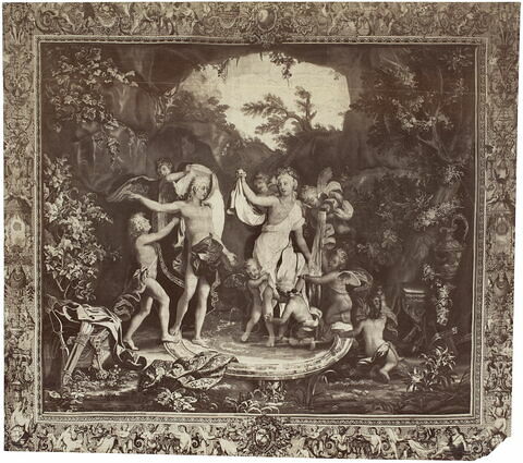 L'Amour et Psyché au bain, de la tenture des Sujets de la Fable ou des Amours de Psyché, image 19/19