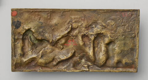 Bas-relief : bacchanale, faunesse et enfants, image 2/2