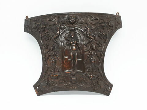 Plaquette convexe : Lucrèce se poignardant.