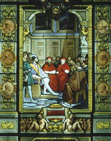 Vitrail illustrant le règne de François Ier, image 3/5