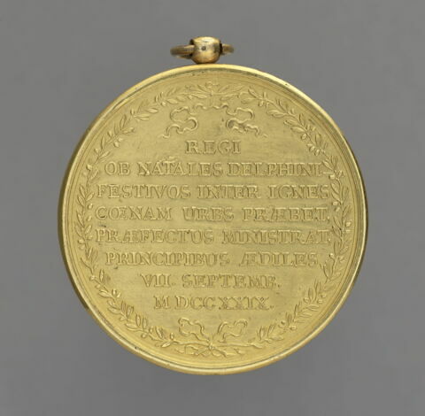Médaille : Louis XV / inscription, image 2/2
