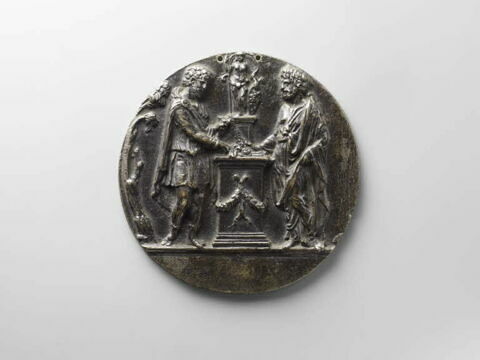 Plaquette : Offrande à Minerve