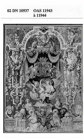 Portière représentant Vénus et l'Amour, de la Tenture des Attributs de la Marine, image 3/7