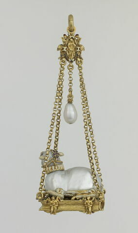 Pendentif reliquaire : L'Agneau mystique, image 5/11