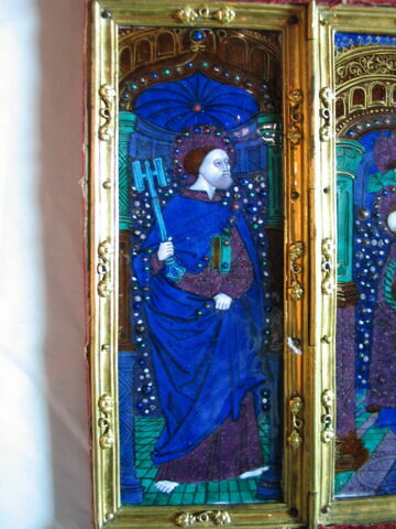 Triptyque : La Vierge de pitié entre saint Pierre et saint Paul, image 5/12