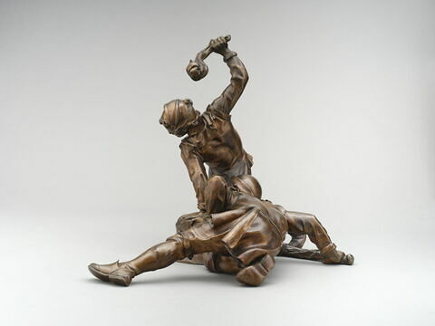 Groupe sculpté : le jeu du saccomazzone, image 3/5
