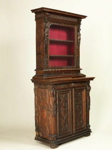 Armoire à deux corps vitrée dans sa partie supérieure, image 5/8