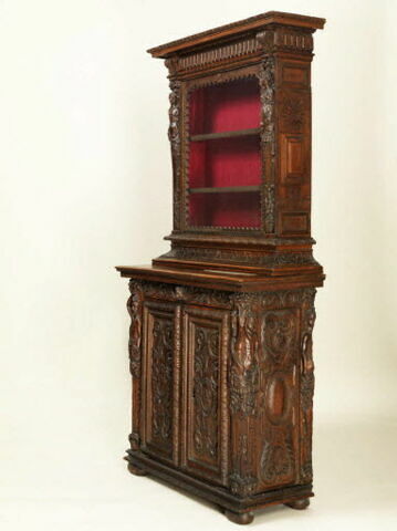 Armoire à deux corps vitrée dans sa partie supérieure, image 8/8