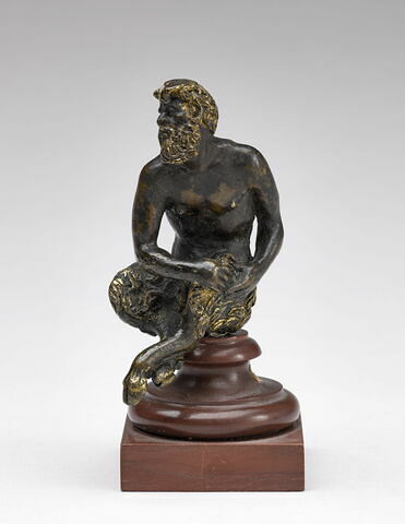 Statuette : satyre assis