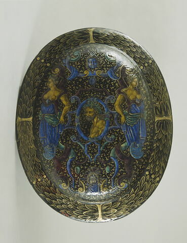 Plat ovale : Esther devant Assuérus, image 5/5