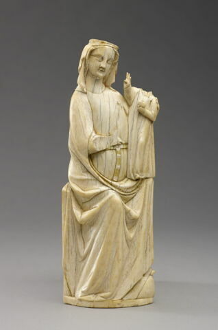 Groupe d'applique : Vierge à l'Enfant assise