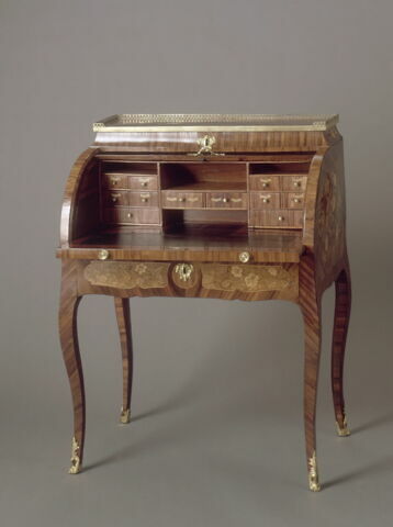 Petit bureau à cylindre rigide, image 2/2