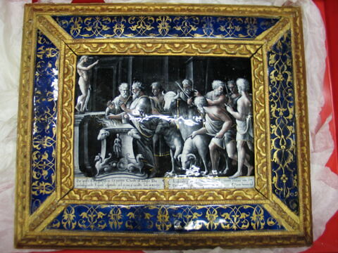 Plaque : Le Père de Psyché consulte l'oracle d'Apollon, image 2/10